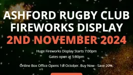 Ashford Rugby Club Fireworks